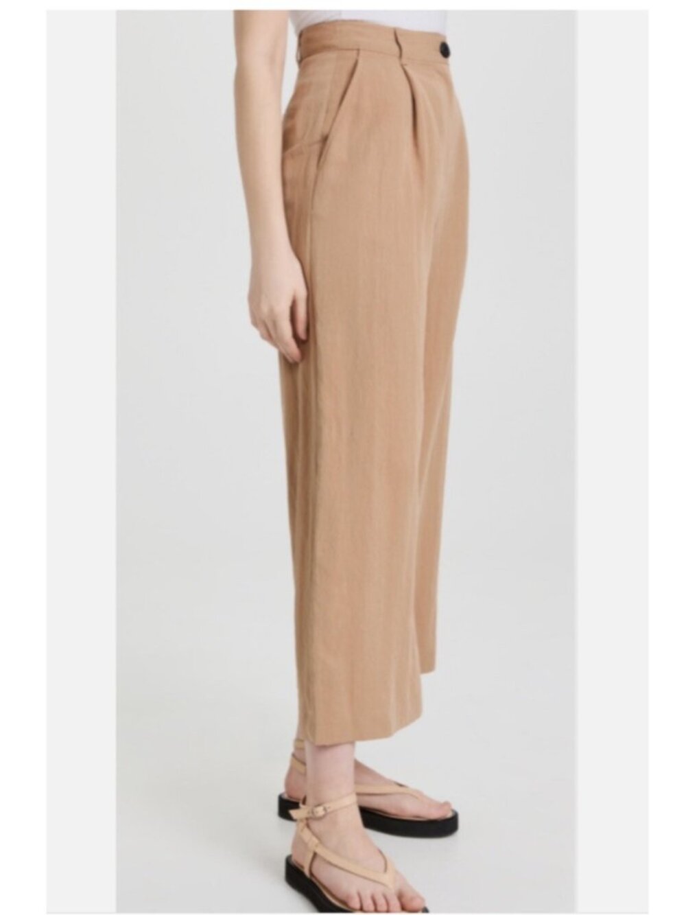 Rag & Bone Women’s Dark Khaki Ivy Culotte Cropped Pants 2 - Picture 4 of 13